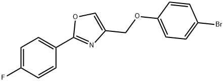 Oxazole, 4-[(4-bromophenoxy)methyl]-2-(4-fluorophenyl)- Structural