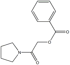 pyrrolidine, 1-[[](benzoyloxy)acetyl]- Structural