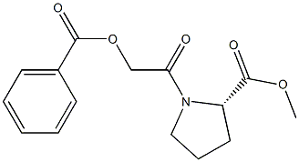 L-proline, 1-[[](benzoyloxy)acetyl]-, methyl ester Structural