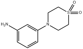 3-(1,1-dioxothiomorpholin-4-yl)phenylamine