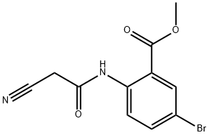 Methyl 5-bromo-2-[(cyanoacetyl)amino]benzoate Structural