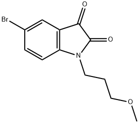 5-bromo-1-(3-methoxypropyl)-2,3-dihydro-1H-indole-2,3-dione