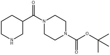 tert-butyl 4-(piperidine-3-carbonyl)piperazine-1-carboxylate Structural