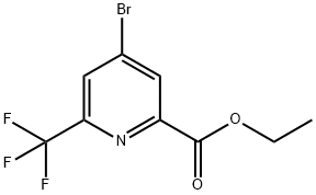 ethyl 4-bromo-6-(trifluoromethyl)picolinate Structural
