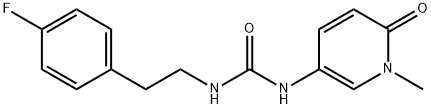 Urea, N-(1,6-dihydro-1-methyl-6-oxo-3-pyridinyl)-N'-[2-(4-fluorophenyl)ethyl]- Structural