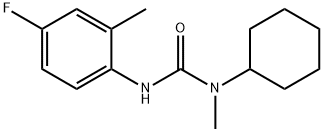 Urea, N-cyclohexyl-N'-(4-fluoro-2-methylphenyl)-N-methyl- Structural