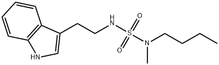 Sulfamide, N-butyl-N'-[2-(1H-indol-3-yl)ethyl]-N-methyl- Structural