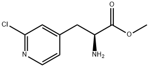 METHYL (2S)-2-AMINO-3-(2-CHLORO(4-PYRIDYL))PROPANOATE Structural