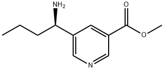 METHYL 5-((1R)-1-AMINOBUTYL)PYRIDINE-3-CARBOXYLATE Structural