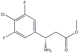 METHYL (3S)-3-AMINO-3-(4-CHLORO-3,5-DIFLUOROPHENYL)PROPANOATE