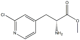 METHYL (2R)-2-AMINO-3-(2-CHLORO(4-PYRIDYL))PROPANOATE Structural