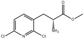 METHYL (2R)-2-AMINO-3-(2,6-DICHLORO(3-PYRIDYL))PROPANOATE Structural