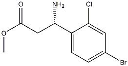 METHYL (3S)-3-AMINO-3-(4-BROMO-2-CHLOROPHENYL)PROPANOATE