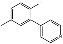 Pyridine, 4-(2-fluoro-5-methylphenyl)- Structural