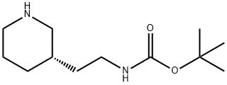 tert-butyl (S)-(2-(piperidin-3-yl)ethyl)carbamate Structural