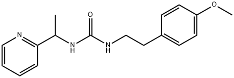 Urea, N-[2-(4-methoxyphenyl)ethyl]-N'-[1-(2-pyridinyl)ethyl]- Structural