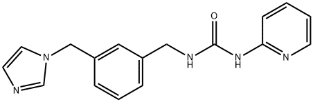 Urea, N-[[3-(1H-imidazol-1-ylmethyl)phenyl]methyl]-N'-2-pyridinyl- Structural