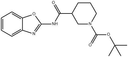 Tert-butyl 3-(benzo[d]oxazol-2-ylcarbamoyl)piperidine-1-carboxylate Structural