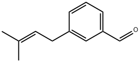 Benzaldehyde, 3-(3-methyl-2-buten-1-yl)- Structural