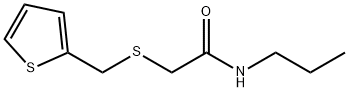 Acetamide, N-propyl-2-[(2-thienylmethyl)thio]- Structural