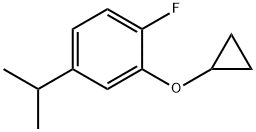 Benzene, 2-(cyclopropyloxy)-1-fluoro-4-(1-methylethyl)- Structural