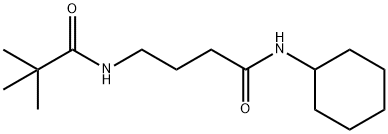 Butanamide, N-cyclohexyl-4-[(2,2-dimethyl-1-oxopropyl)amino]- Structural