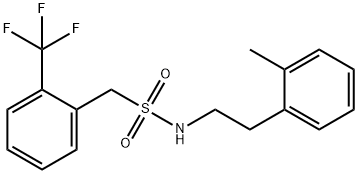 Benzenemethanesulfonamide, N-[2-(2-methylphenyl)ethyl]-2-(trifluoromethyl)- Structural