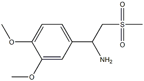 1-(3,4-Dimethoxyphenyl)-2-(methylsulfonyl)ethan-1-amine Structural