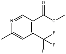 methyl 6-methyl-4-(trifluoromethyl)nicotinate Structural