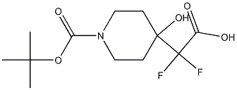 4-(Carboxy-difluoro-methyl)-4-hydroxy-piperidine-1-carboxylic acid tert-butyl ester