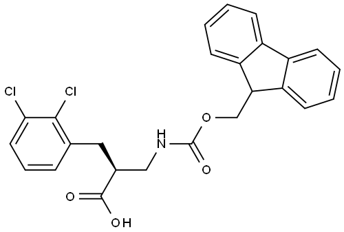 Fmoc-(S)-3-amino-2-(2,3-dichlorobenzyl)propanoicacid Structural