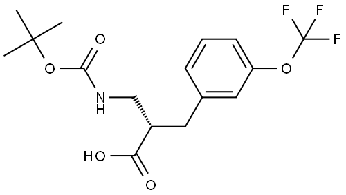 Boc-(S)-3-amino-2-(3-(trifluoromethoxy)benzyl)propanoicacid Structural