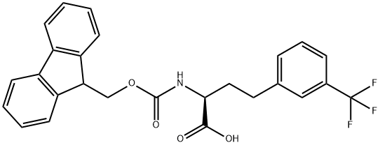 Fmoc-3-trifluoromethyl-L-homophenylalanine Structural