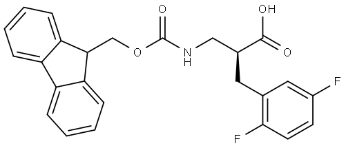 Fmoc-(S)-3-amino-2-(2,5-difluorobenzyl)propanoicacid Structural