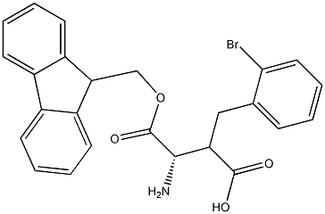 Fmoc-(S)-3-amino-2-(2-bromobenzyl)propanoicacid Structural