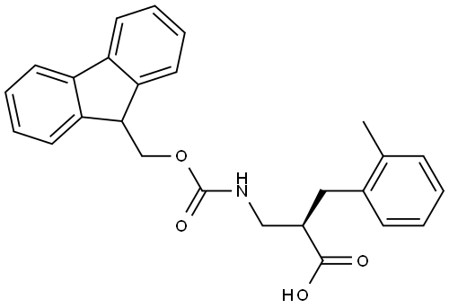 Fmoc-(R)-3-amino-2-(2-methylbenzyl)propanoicacid Structural