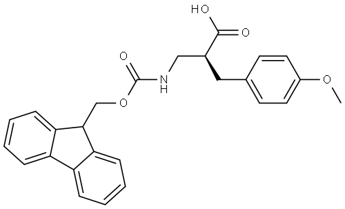 Fmoc-(S)-3-amino-2-(4-methoxybenzyl)propanoicacid Structural