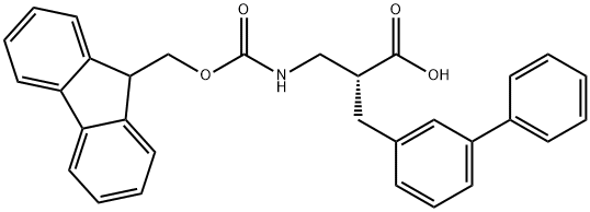 Fmoc-(R)-3-amino-2-([1,1'-biphenyl]-3-ylmethyl)propanoicacid Structural