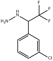 Hydrazine, [1-(3-chlorophenyl)-2,2,2-trifluoroethyl]- Structural
