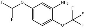 Benzenamine, 5-(difluoromethoxy)-2-(trifluoromethoxy)- Structural