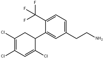Benzeneethanamine, 3-(2,4,5-trichloro-2,4-cyclohexadien-1-yl)-4-(trifluoromethyl)- Structural