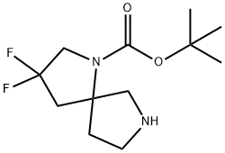 tert-butyl 3,3-difluoro-1,7-diazaspiro[4.4]nonane-1-carboxylate Structural
