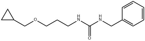 Urea, N-[3-(cyclopropylmethoxy)propyl]-N'-(phenylmethyl)- Structural