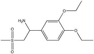 1-(3,4-Diethoxyphenyl)-2-(methylsulfonyl)ethan-1-amine Structural