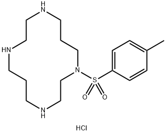 1-tosyl-1,4,8,11-tetraazacyclotetradecane trihydrochloride Structural