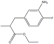 Ethyl (+/-)-3-(3-amino-4-fluorophenyl)-2-methylpropanoate Structural