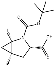 (1R,3S,5R)-2-(tert-butoxycarbonyl)-5-methyl-2-azabicyclo[3.1.0]hexane-3-carboxylic acid Structural