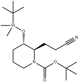 tert-butyl (2R,3S)-2-(3-aminopropyl)-3-((tert-butyldimethylsilyl)oxy)piperidine-1-carboxylate