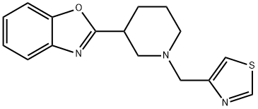 Benzoxazole, 2-[1-(4-thiazolylmethyl)-3-piperidinyl]- Structural