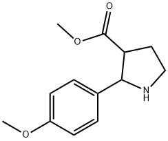 Methyl 2-(4-methoxyphenyl)pyrrolidine-3-carboxylate Structural